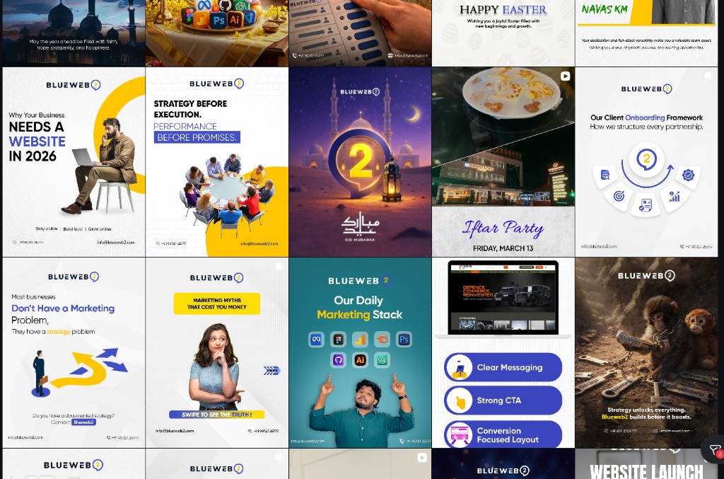 Blueweb2 Agency Client Campaign & Social Execution